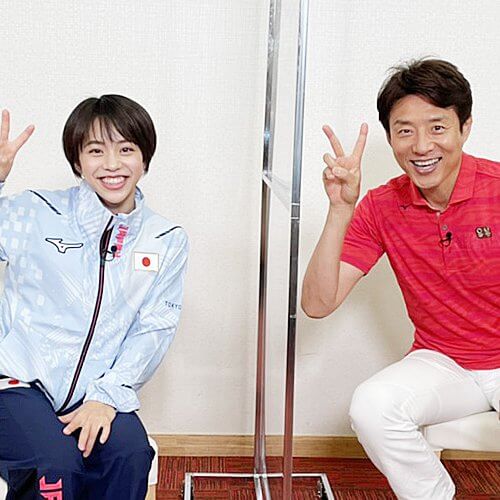女子体操村上茉愛選手と松岡修造